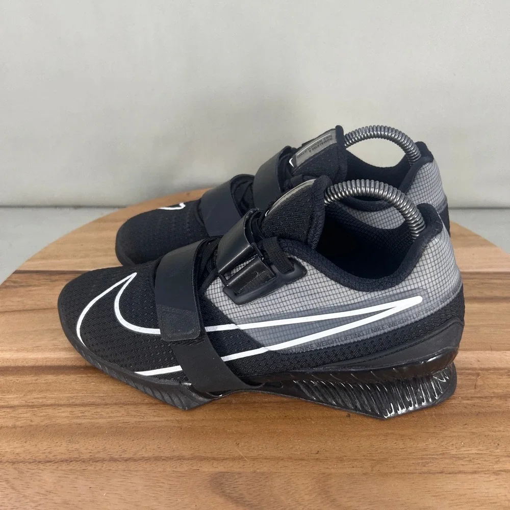 Nike Romaleos 4 Black White Weightlifting Shoes CD3463-010 Mens Size 7